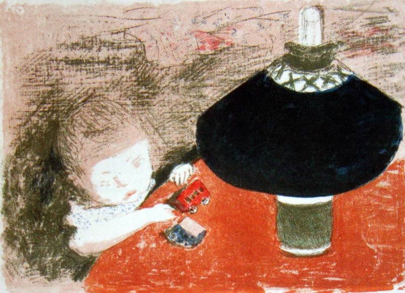 L'Enfant a La Lampe 1897  by Pierre Bonnard Oil Painting reproduction