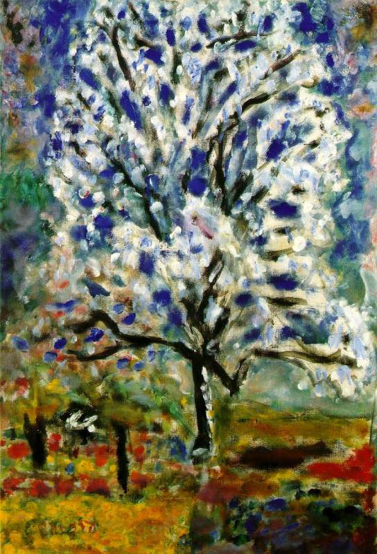 Corbeille de fruits (Basket of Fruit)  c. 1946  by Pierre Bonnard Oil Painting reproduction 