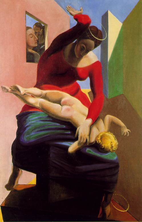 Andre Breton, Paul Eluard, and the Painter  1926  by Max Ernst Oil Painting reproduction