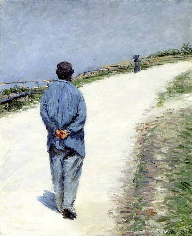 Man in a Smock 1884  by Gustave Caillebotte  Oil Painting reproduction