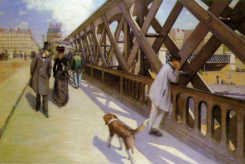 Le pont de l'Europe 1876  by Gustave Caillebotte  Oil Painting reproduction