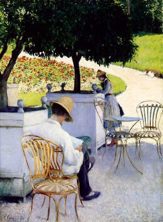 The Orange Trees 1878  by Gustave Caillebotte  Oil Painting reproduction