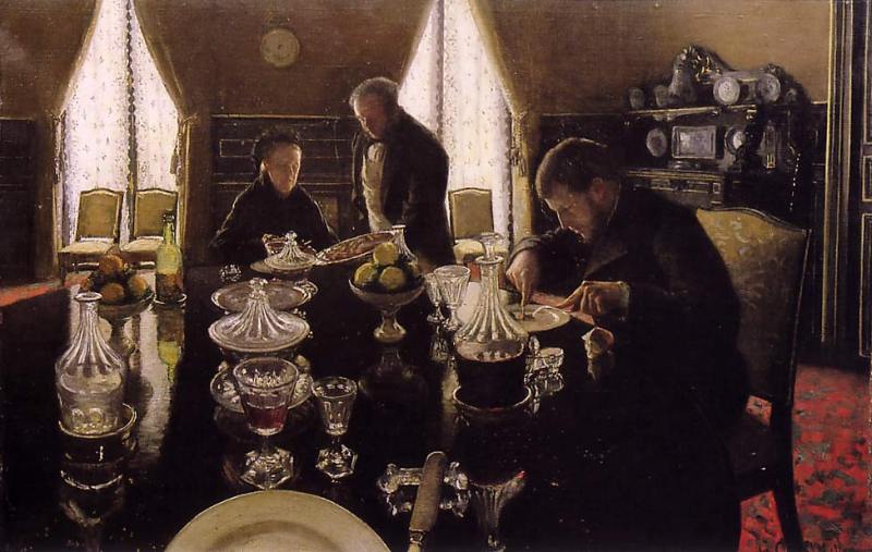Luncheon 1876   by Gustave Caillebotte  Oil Painting reproduction