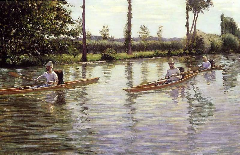 Perissoires   1877  by Gustave Caillebotte  Oil Painting reproduction