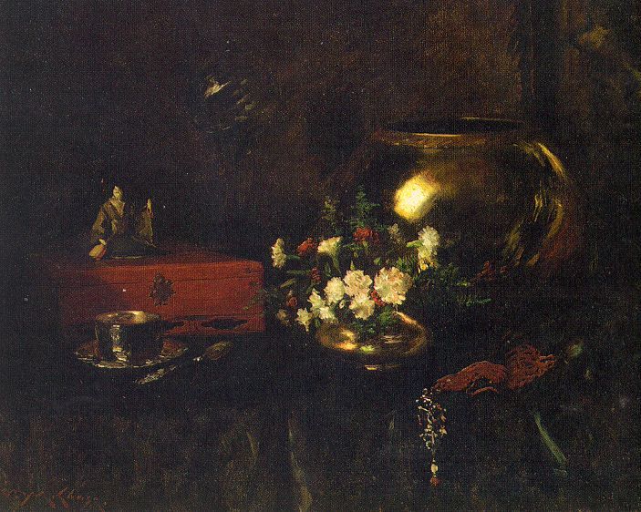  Still Life with Brass Bowl  1903  by William Merrit Chase Oil Painting reproduction