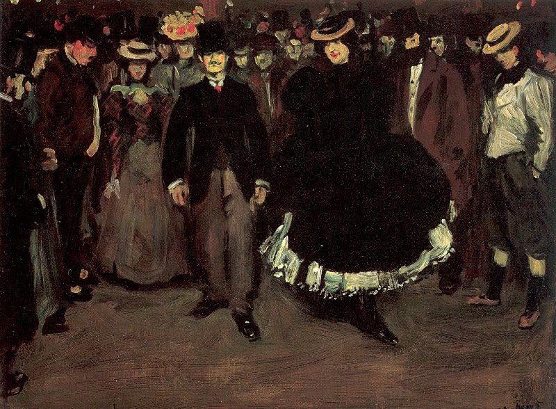 Bal Bullier, No. I  1895 by William Glackens Oil Painting reproduction