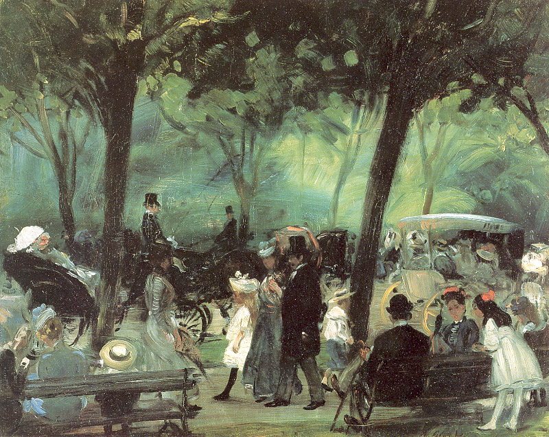 The Drive, Central Park   1905  by William Glackens Oil Painting reproduction