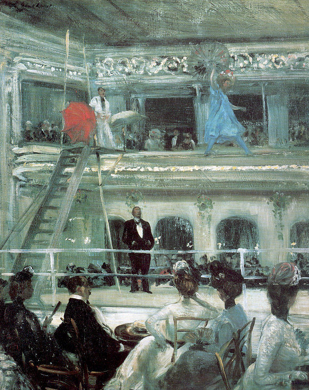 Hammerstein's Roof Garden   1901  by William Glackens Oil Painting reproduction