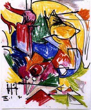hansh1 by Hans Hofmann Oil Painting reproduction