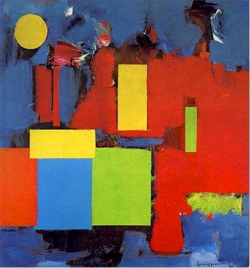 Rising Moon  by Hans Hofmann Oil Painting reproduction