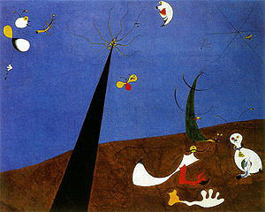 Dialogue of Insects, 1924-25  by Joan Miro Oil Painting reproduction