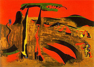 Figures in  Front of Nature, 1935  by Joan Miro Oil Painting reproduction