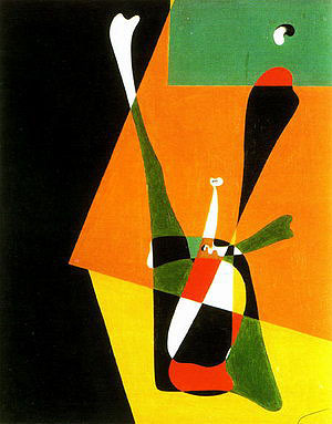 Girl Doing Physical Culture, 1932  by Joan Miro Oil Painting reproduction
