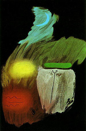 Gouache on Black Paper, 1937  by Joan Miro Oil Painting reproduction
