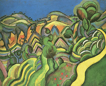 Ciurana, the Path 1917  by Joan Miro Oil Painting reproduction