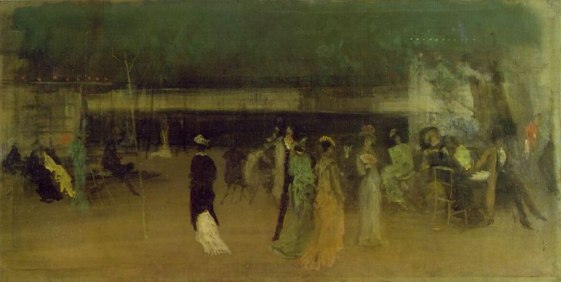 Cremorne Gardens, No. 2  1872-77  by James McNeill Whistler Oil Painting reproduction