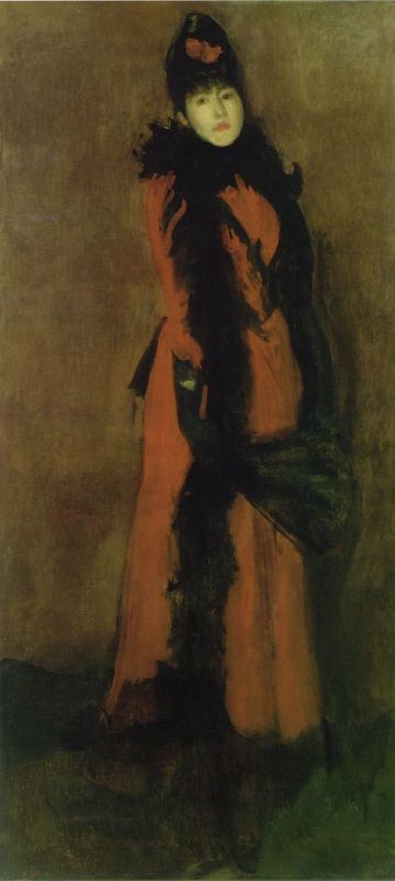 Red and Black, The Fan  1891-94  by James McNeill Whistler Oil Painting reproduction