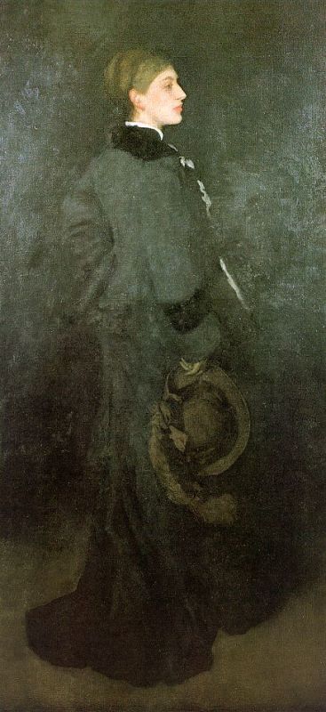 Arrangement in Brown and Black, Miss Rosa Corder, 1876-78  by James McNeill Whistler Oil Painting reproduction
