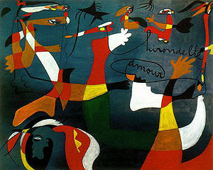Hirondelle d'amour, 1934  by Joan Miro Oil Painting reproduction