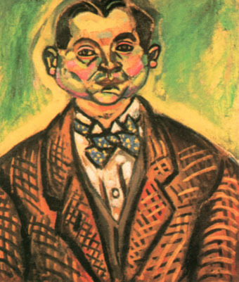 Joan Miro Joan Miro Self Portrait 1917  by Joan Miro Oil Painting reproduction