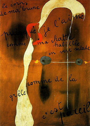 Painting Poem, 1925 by Joan Miro Oil Painting reproduction
