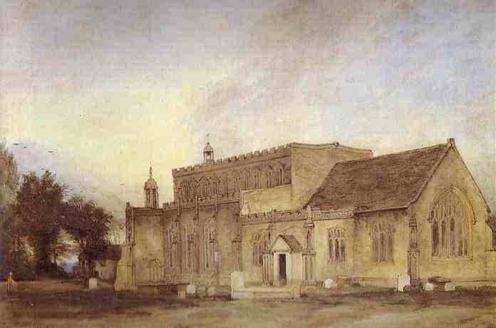 East Bergholt Church. 1811  by John Constable Oil Painting reproduction