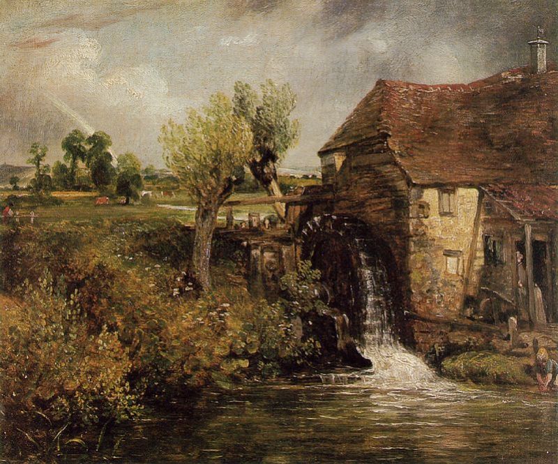 A Mill at Gillingham in Dorset (Parham's Mill)  by John Constable Oil Painting reproduction