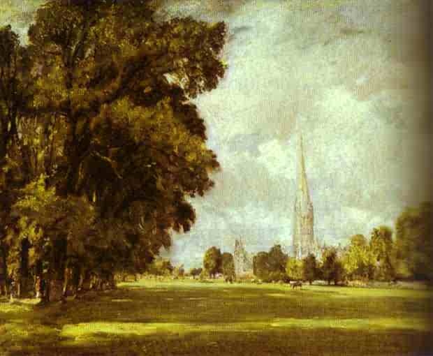 A View of Salisbury Cathedral. c.1825  by John Constable Oil Painting reproduction