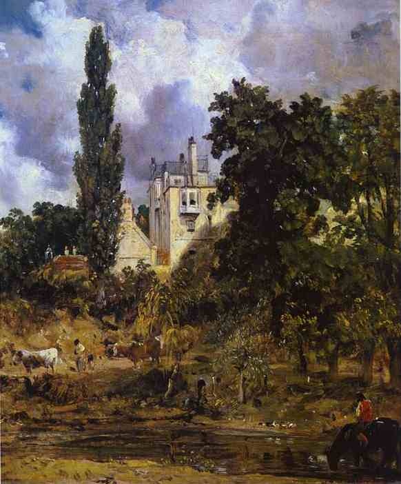 The Grove Hampstead (The Admiral's House). c.1832  by John Constable Oil Painting reproduction