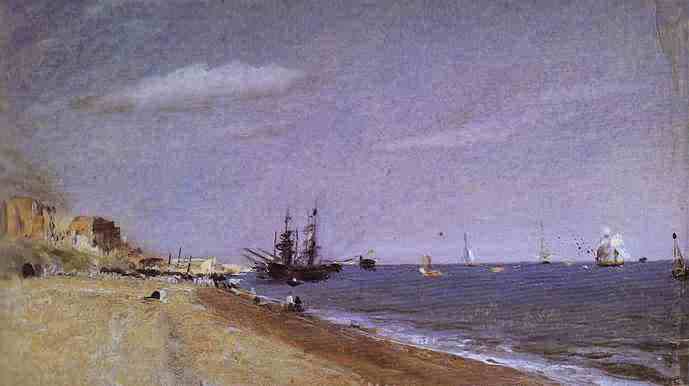 Brighton Beach with Colliers. 1824  by John Constable Oil Painting reproduction