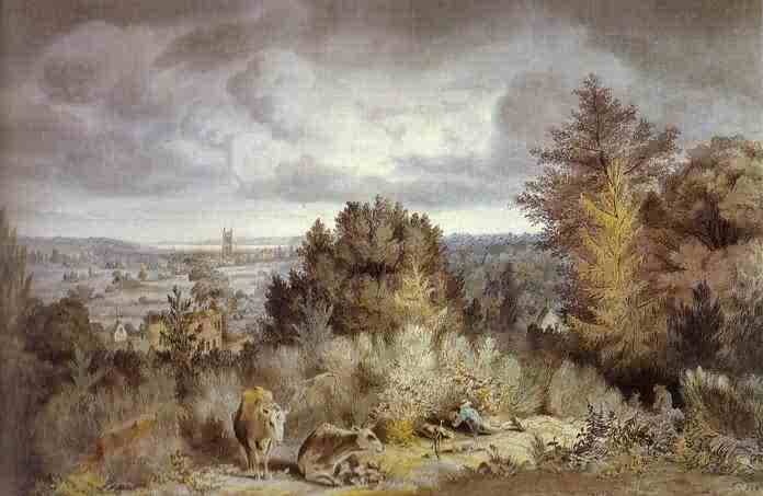 Dedham Church and Vale. 1800  by John Constable Oil Painting reproduction