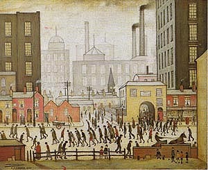 Coming from the Mill 1930  by L S Lowry Oil Painting reproduction