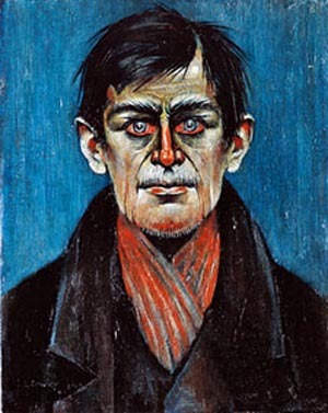 Head of Man  by L S Lowry Oil Painting reproduction