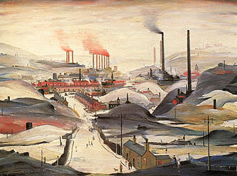 Industrial Panorama 1953  by L S Lowry Oil Painting reproduction
