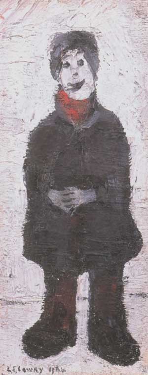 Standing Man with Hands Clasped  by L S Lowry Oil Painting reproduction