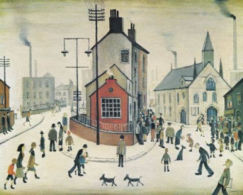 A Street In Clitheroe by L S Lowry Oil Painting reproduction