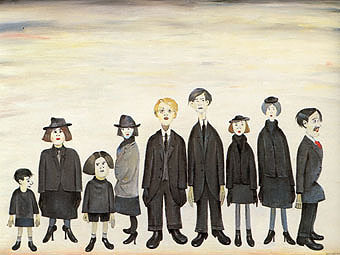 The Funeral Party 1953  by L S Lowry Oil Painting reproduction