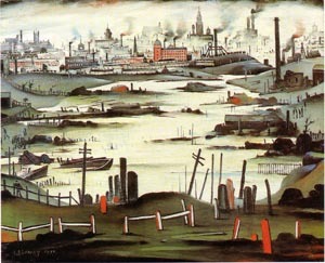The Lake 1937  by L S Lowry Oil Painting reproduction