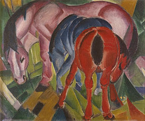 More with Foals, 1912  by Marc,Franz Oil Painting reproduction