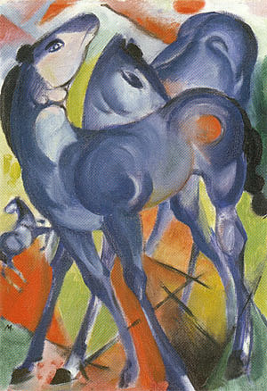 Blue Foals, 1913 by Marc,Franz Oil Painting reproduction