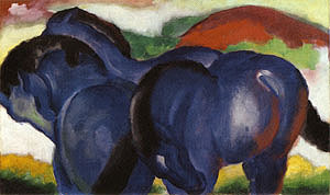 Small Blue Horses, 1911 by Marc,Franz Oil Painting reproduction