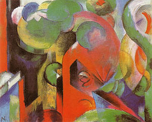 Small Composition III, 1913 by Marc,Franz Oil Painting reproduction