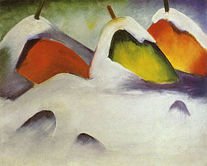 Stocks in the Snow, 1911 by Marc,Franz Oil Painting reproduction