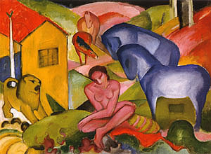The Dream, 1912  by Marc,Franz Oil Painting reproduction