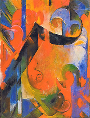 Broken Forms by Marc,Franz Oil Painting reproduction
