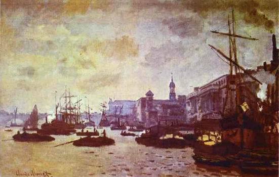 The London Harbour. 1871 by  Claude Monet Oil Painting reproduction
