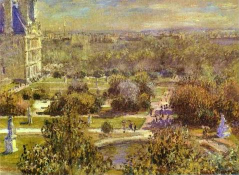 The Tuileries. 1876  by  Claude Monet Oil Painting reproduction