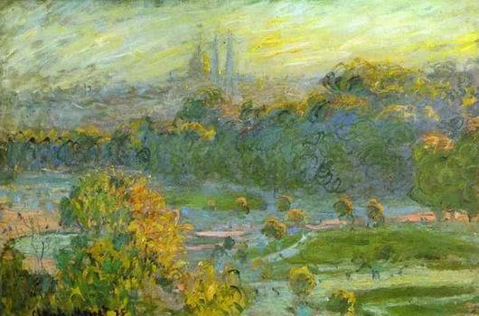 The Tuileries; Study. 1894  by  Claude Monet Oil Painting reproduction