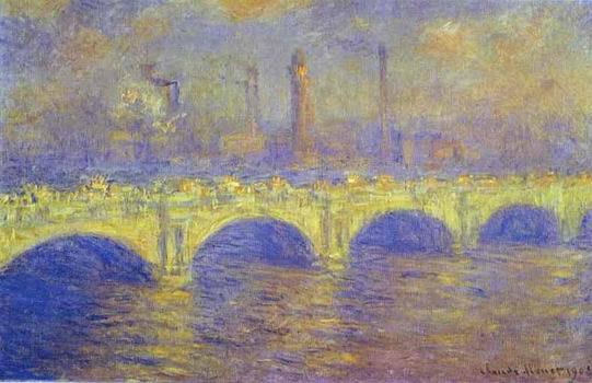 The Waterloo Bridge. The Fog. 1900  by  Claude Monet Oil Painting reproduction