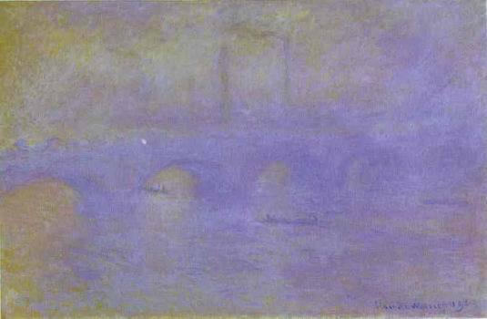 The Waterloo Bridge. The Fog. 1903  by  Claude Monet Oil Painting reproduction